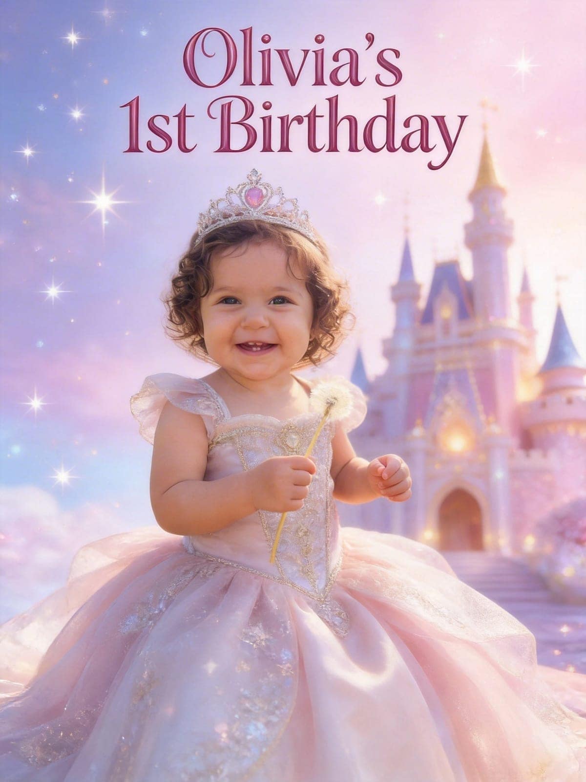 Birthday poster design ready for large-format printing