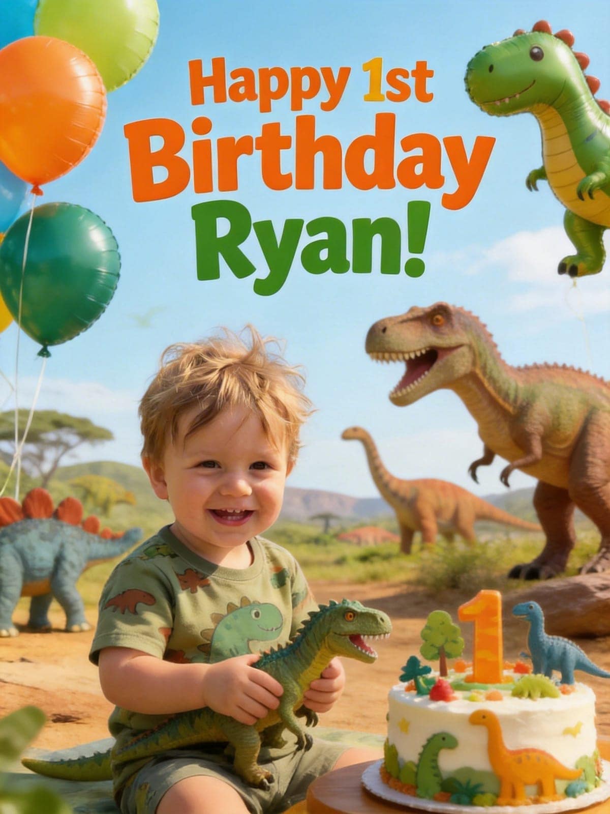 AI birthday poster from your photo